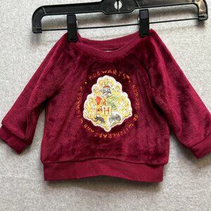 Harry Potter Hogwarts Toddlers  Sweater Shirt 9 Months Maroon Wizarding World